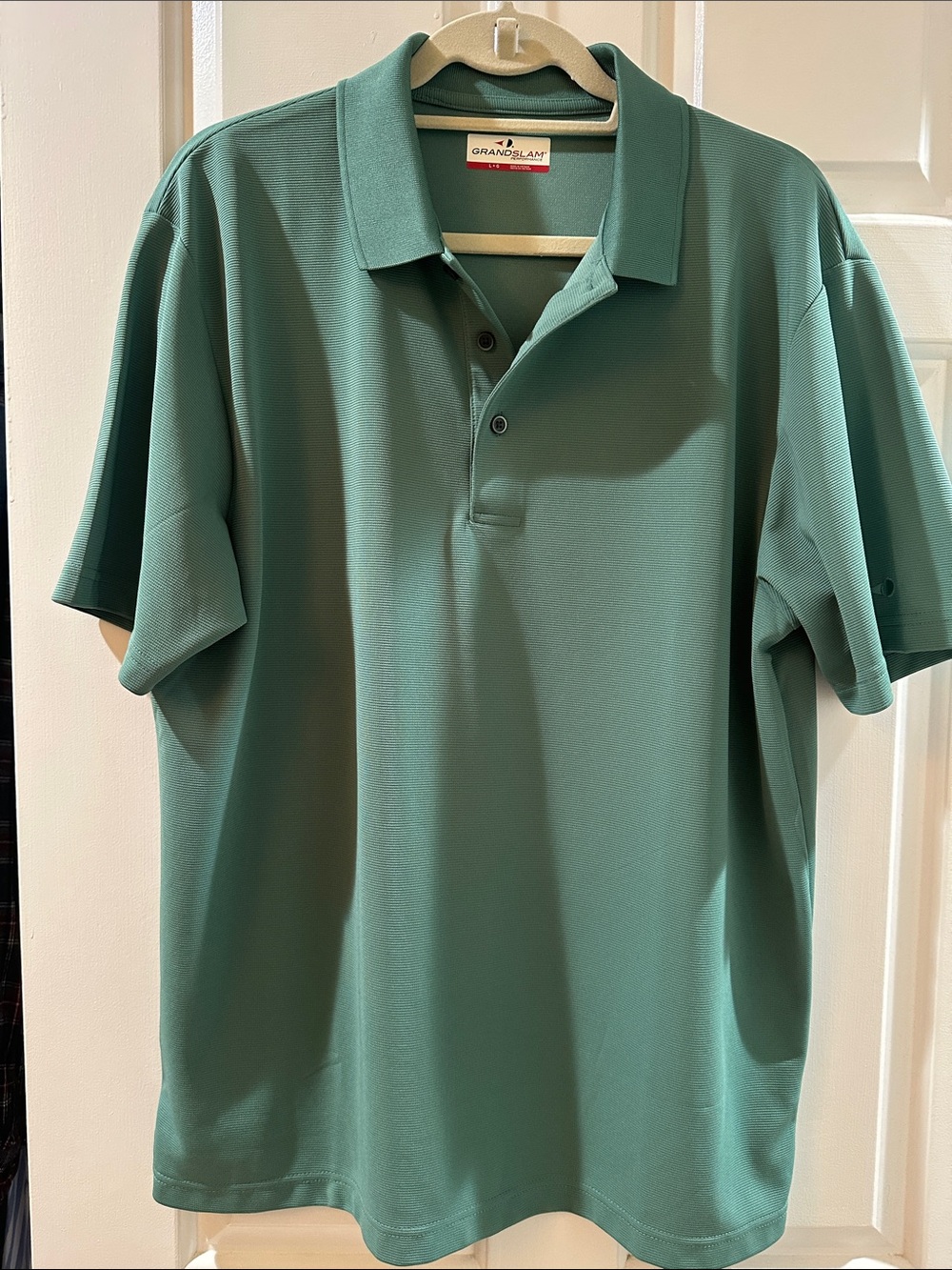 Grand Slam Men's Teal Green Performance Polo